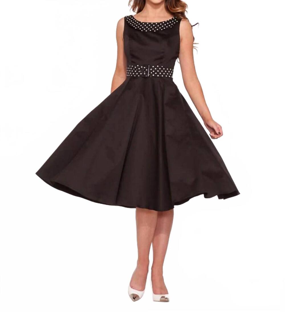 NEW ORCHID BLOOM recital swing dress in black
